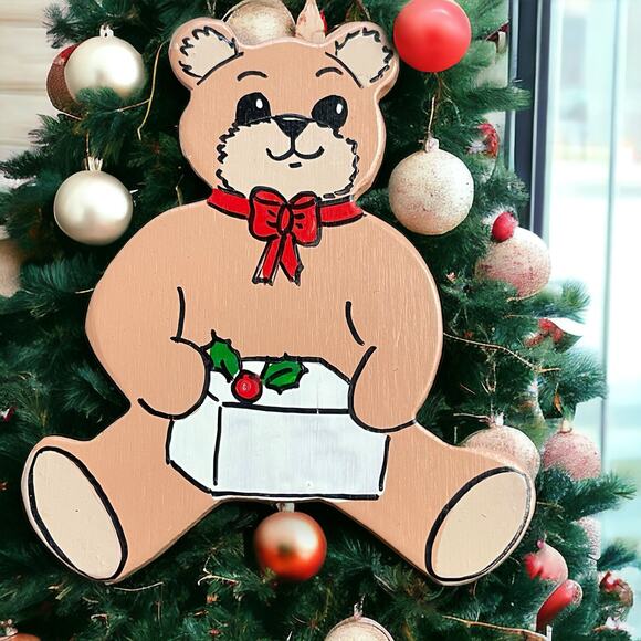 Lot of Eight Vintage Christmas Ornaments, Some Hand-made Bear Tree Mouse Candy - Picture 6 of 11